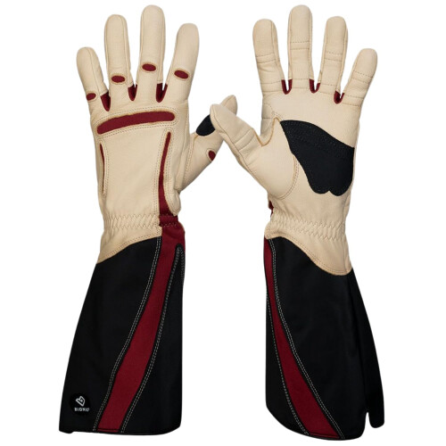 BIONIC Rose Gardening Gloves, Womens Small (Pair), Black,ROSWS