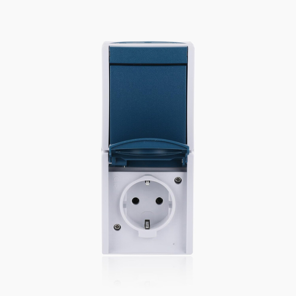 Busch-Jaeger 2601/6/20 Ew-53 Ocean Ip44 Ap Switch/Socket Combination 5051224576739