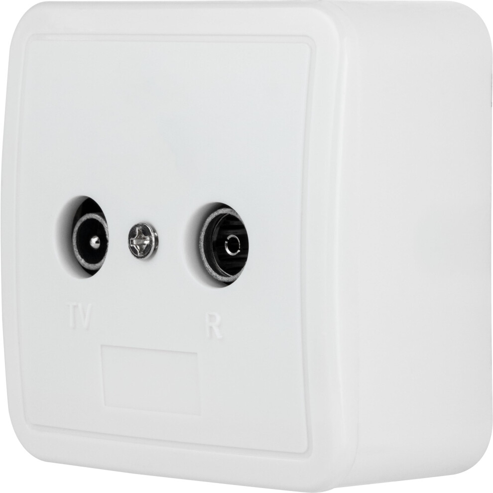 Rev Ritter 0500440551 Standard Up/Ap Antenna-Socket Tv/Rf White 5051224575367