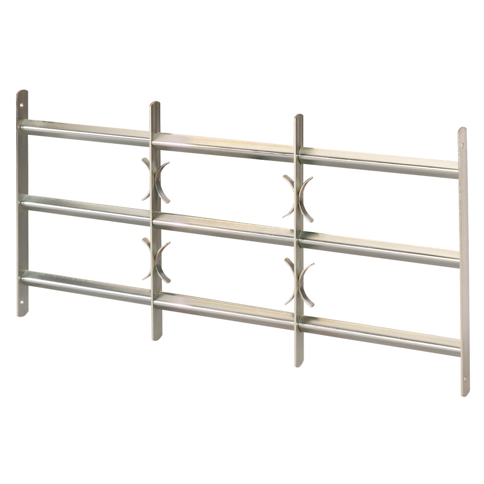 Gah-Alberts Amsterdam Window Grille Extendible Blue-Galvanised 450 X 500-650 Mm 5051224579761