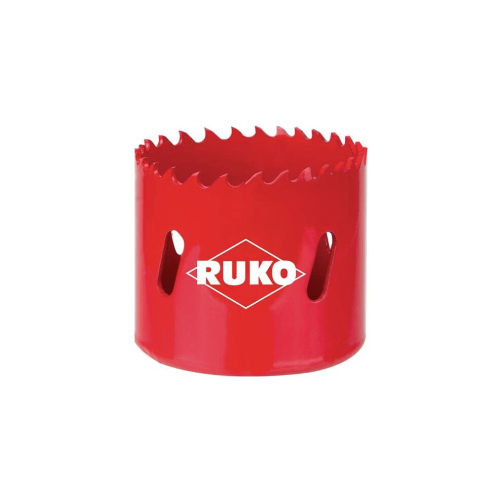 Ruko Hss Bi-Metal Hole Saw With Varied Toothing, Red Finish, 127Mm Diameter, R106127 5051224574223