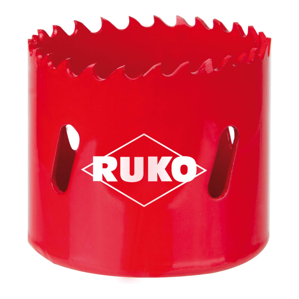Ruko Hss Bi-Metal Hole Saw With Varied Toothing, Red Finish, 92Mm Diameter, R106092 5051224584109
