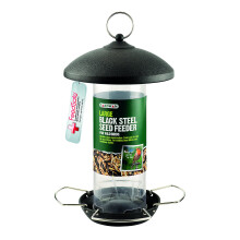 Gardman A01513 Black Steel Seed Feeder Bird, 2 x 13 x 10 cm