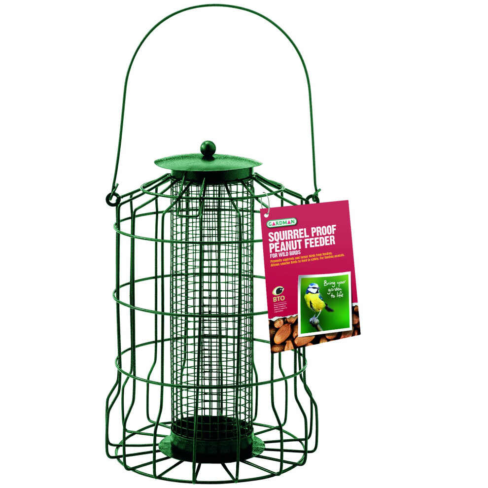 Gardman A01621 Squirrel Proof Peanut Feeder, 17 X 17 X 26 Cm Green