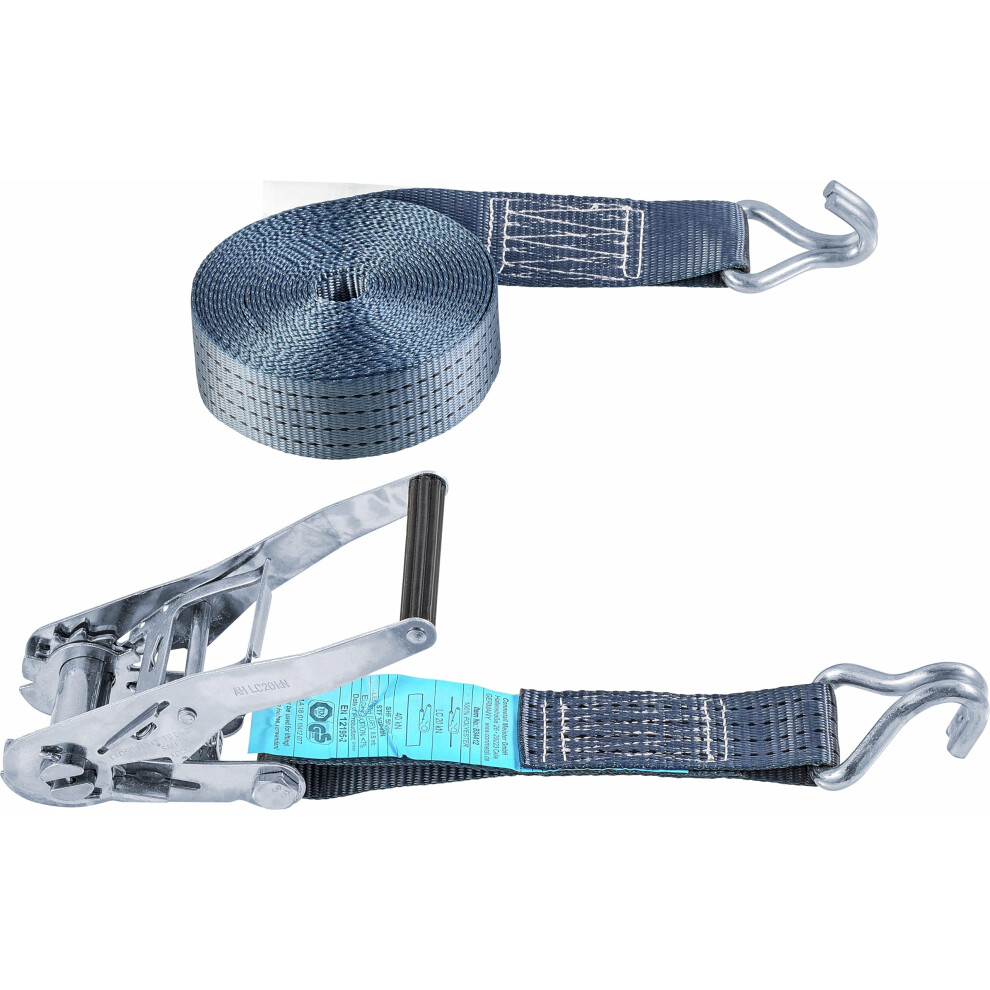 Connex B34412 Lashing Strap 8Mx50mm 4000Kg Ratch, Charcoal, 8 M X 50 Mm (4000 Kg) 5051224579419