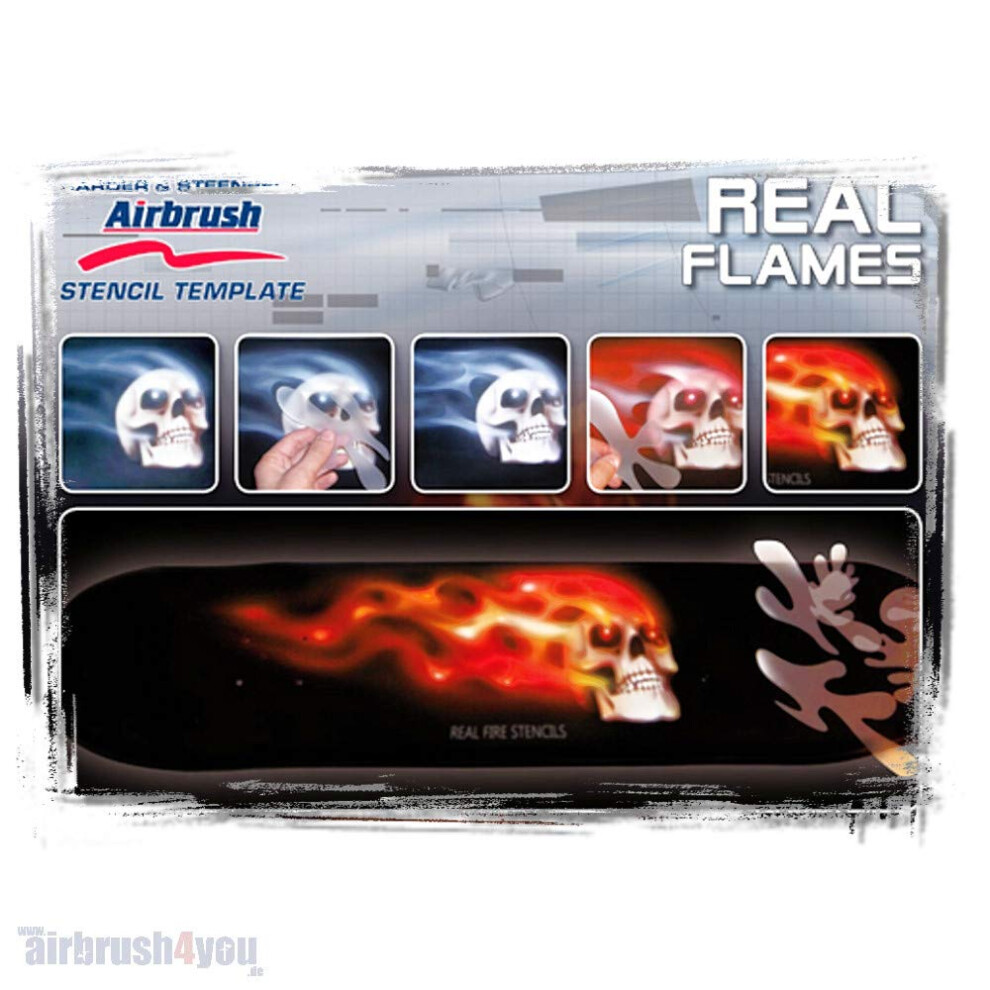 Stencil A4 Airbrush Real Flames Harder&Steenbeck 5051224581696