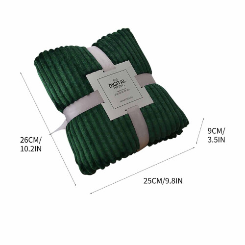 Coperta in velluto color corallo 100x150 cm 2