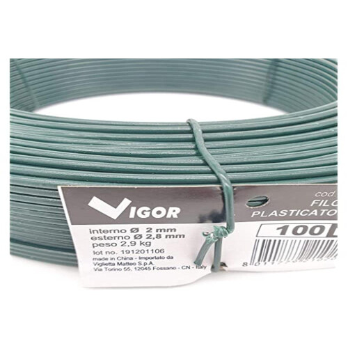 Wire Iron Plastified Green P/AC MT.100