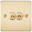 Knightsbridge 10AX 2G 2-Way Toggle Switch - Brushed Brass 1