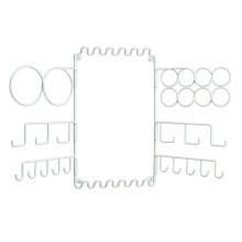 iDesign Classico Wall Mount Accessory Organizer, White