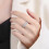 Ανθεκτικά δαχτυλίδια Moissanites από κράμα, αξεσουάρ κοσμήματος για ζευγάρια που 6
