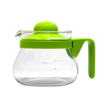 Sanfor Coffee Tea Water Carafe Glass Jug Heat Resistant Microwave Safe Clear 300ml