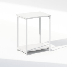 Furinno SIMPLISTIC Night Stand, 2-Tier Open Shelf Design Nightstand with Metal Frame, Bedside Table, End Table, Side Table, for Bedroom, Living Room,