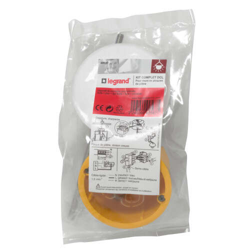 Legrand Batibox LEG90567 Flush Mounting Box + Plug for Light in Plaster Board Diameter 67 mm