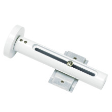 Gardinia Wall Bracket for Panel Curtain Rails and Combination with Curtain Rods with Internal Tracks, Atlanta, White