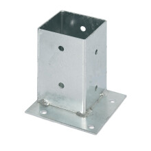Screw-On Sleeve for Attaching to Brackets Hot-Dip Galvanised 91 x 91 mm
