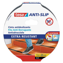Cinta Antideslizante 15m x 25mm Negro