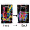 30Pcs Ice Cream Patterned Plastic Gift Bags 17x25cm-Black 67 5