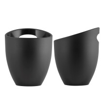 Home Igloo Small Bucket, Metal Sheet, Black