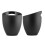 Home Igloo Small Bucket, Metal Sheet, Black 1