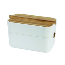 Lexon LH42W Zen Cotton Box White/Bamboo