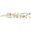 Tulip Stencil - 30.5 x 6.5cm - Reusable Flower Buds Border Wall Stencil Template 1