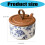 Ceramic Salt Cellar Including Elegant Cover-small blue floral 4