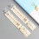 High-Visibility Foldable Measuring Ruler - Shatterproof Polyacrylate Design for Technical Drawing & Academic Use 6