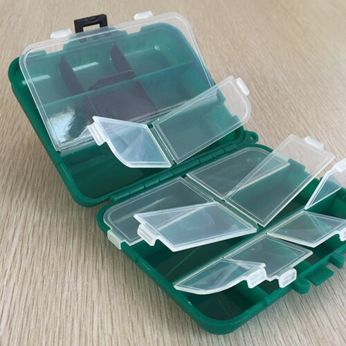 Fishing Bait Storage Case Double Deck with Removable Trays 1