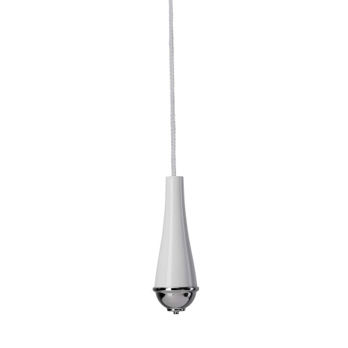 Croydex Croydex AJ177641 Classic White and Chrome Light Pull, 60mm