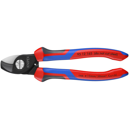 Knipex KNIPEX Tools - Cable Shears, Twin Cutting Edge, Multi-Component (9512165)