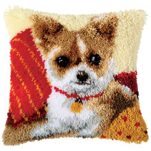 Vervaco Chiwawa Latch Hook Cushion, Multi-Colour
