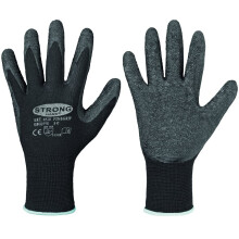 Stronghand 12 Pair of Work Gloves with Latex Coating - -