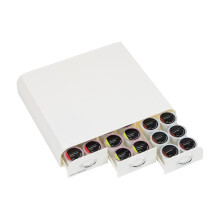 Mind Reader Anchor Collection, 3-Drawer Single Serve Coffee Pod Drawer, 36 Coffee Pod Capacity, Countertop Organizer, Coffee Machine Base, 12.25"L x