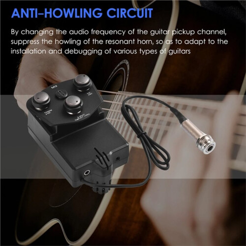 Guitar Pickup  Reverb Delay Microphone Playing Function Guitar M2 Resonance Pickup Vibrating Pickup 1