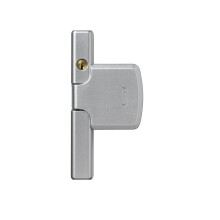 ABUS FG300 S AL0125 444739 Elegant Lockable Window Handle Simultaneous-Locking Silver