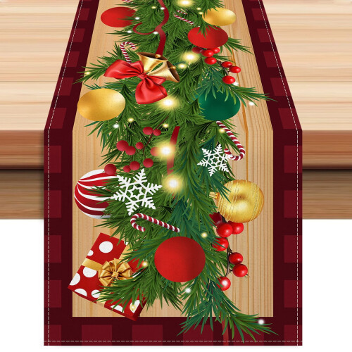 Bohemian Wrinkled Christmas Tablecloth Rectangular 1
