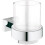 Grohe Grohe 40755001 Essentials Cube Glass Holder with Glass Silver 1