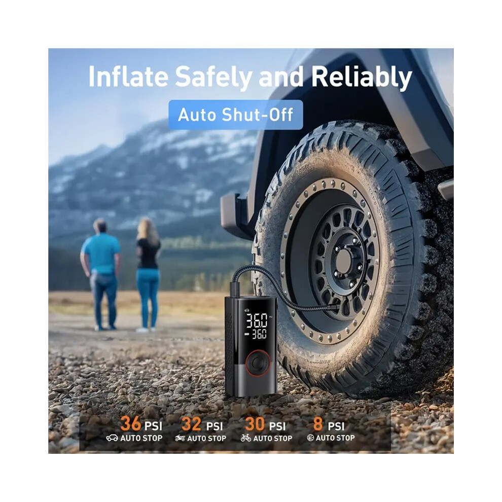 150Psi Air Pump Tire Inflator Portable Air Compressor Rechargeable Cordless Car Bike Motorcycle Pump Inflate 4711640935893