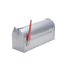 Sterling US Aluminium Mailbox - Silver