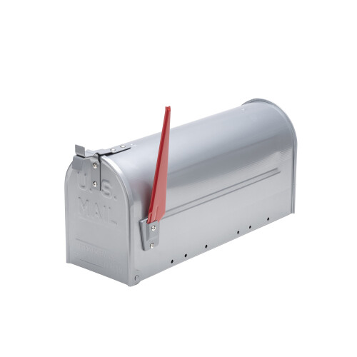 Sterling US Aluminium Mailbox - Silver