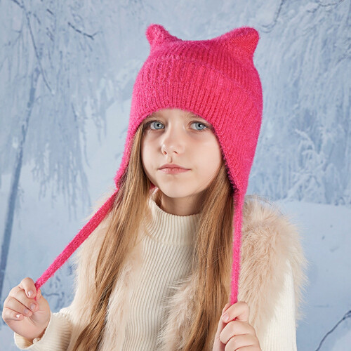 Mädchen-Wintermütze, Strickmütze, warm, süß, Baby-Basics 1