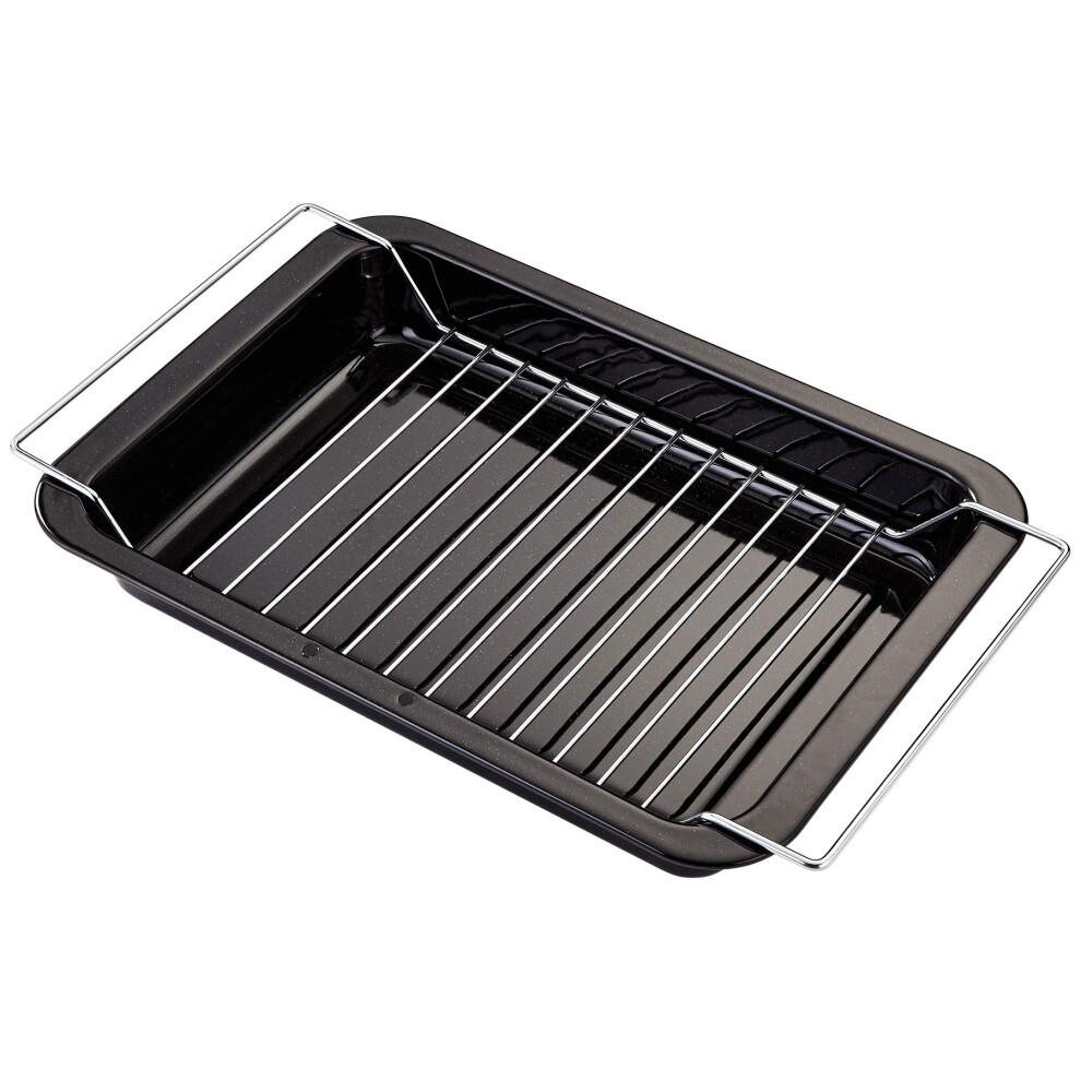 Judge Ovenware, 39 X 25 X 5Cm Grill Tray With Rack, Enamel, Granite