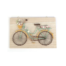 Graine Cr?ative String Art wooden frame set 30 x 20 cm - Bicycle