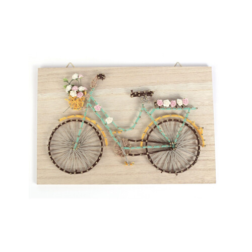 Graine Cr?ative String Art wooden frame set 30 x 20 cm - Bicycle