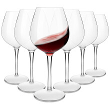 MICHLEY Unbreakable Large Wine Glass 100% Tritan-Plastic Shatterproof Wine Goblets for Camping and Daily Use 500 ml/17 oz Dishwasher Safe Glasses Set