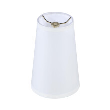 Aspen Creative 32164 Transitional Empire Shape Spider Construction Lamp Shade in Off White, (4 1/4" x 6" x 9")
