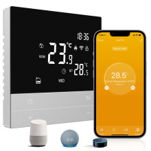 AVATTO Thermostat for Water Underfloor Heating Actuator Smart WiFi Thermostat Programmable Room Thermostat Compatible with Alexa, Google Home Voice