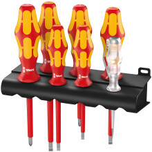 Wera 6147 Kraftform Insulated VDE Screwdriver Set, 7 Pieces