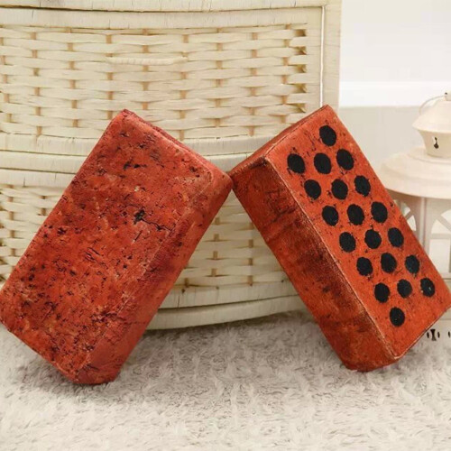 Novelty Pillows Plush Brick Red Home Use 1Set 1